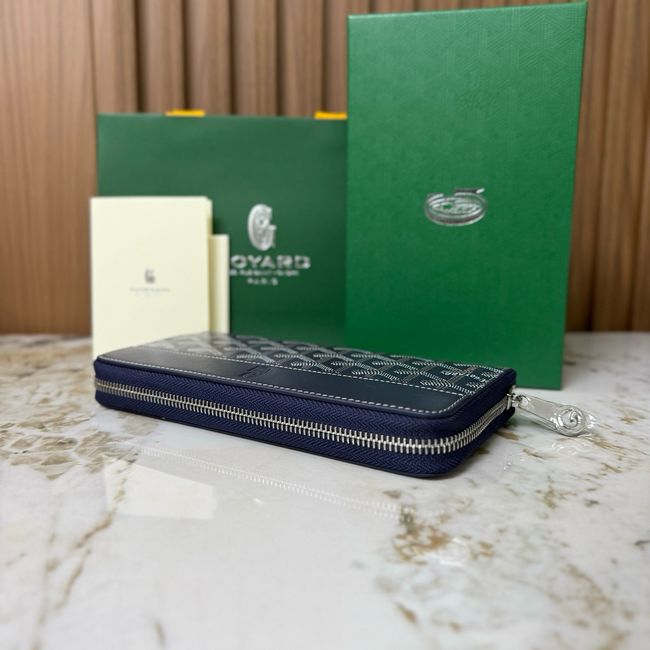 Goyard MATIGNON zip Wallet CL50P dark blue
