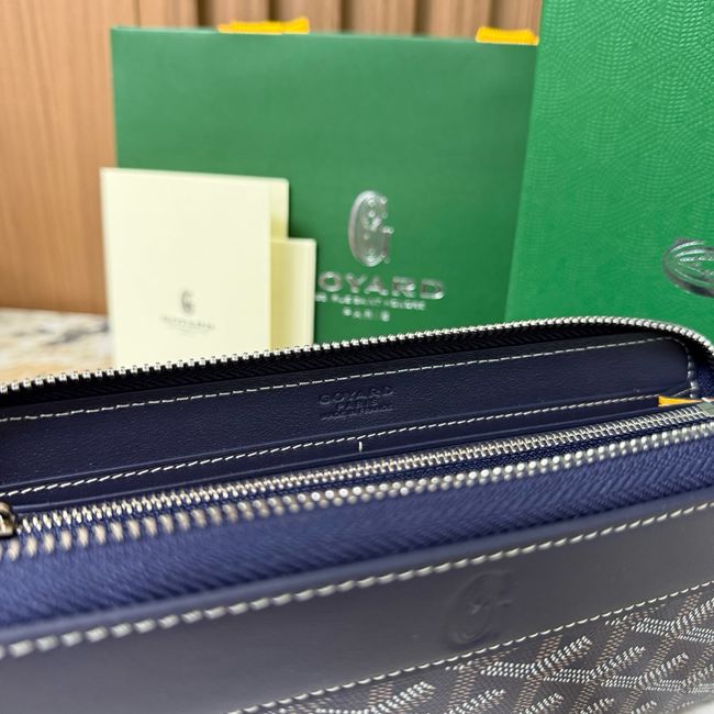 Goyard MATIGNON zip Wallet CL50P dark blue