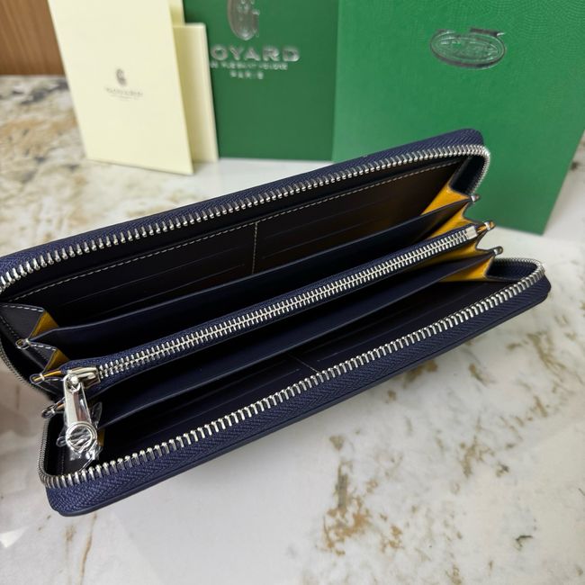 Goyard MATIGNON zip Wallet CL50P dark blue
