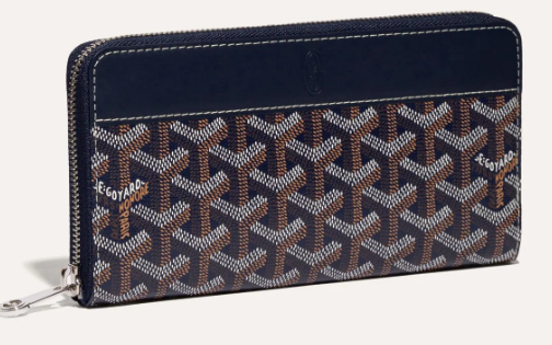 Goyard MATIGNON zip Wallet CL50P dark blue