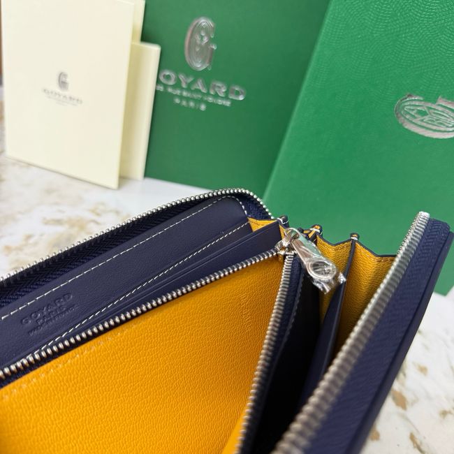 Goyard MATIGNON zip Wallet CL50P dark blue