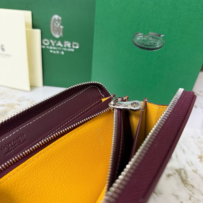 Goyard MATIGNON zip Wallet CL50P wine red