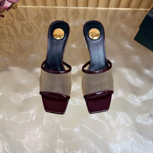 Yves saint Laurent SIP mule sandals in mesh and python 67092-5
