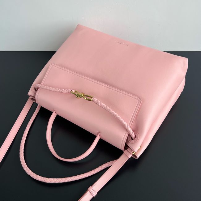 Bottega Veneta Andiamo Pepites Leather Large Bag 12272 pink Bottega Veneta Andiamo Pepites Leather Large Bag 12272 pink