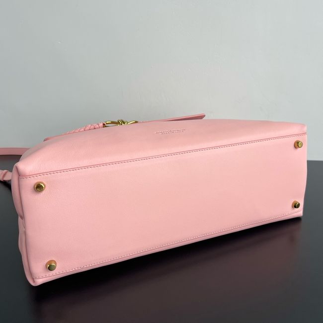 Bottega Veneta Andiamo Pepites Leather Large Bag 12272 pink Bottega Veneta Andiamo Pepites Leather Large Bag 12272 pink
