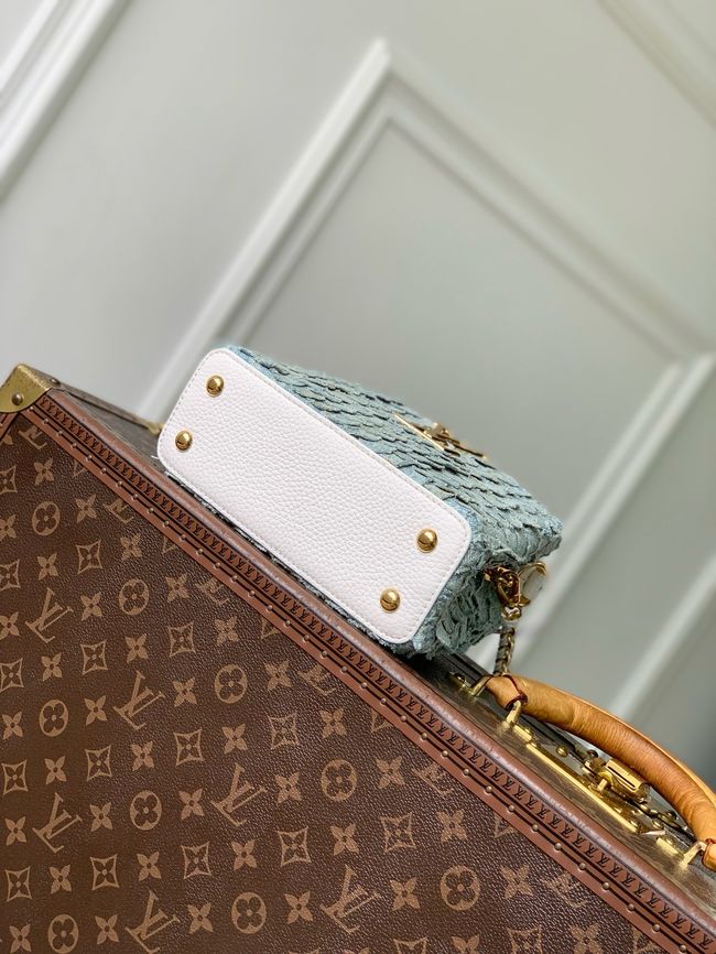 Louis Vuitton Capucines Mini M28305 Blue Denim