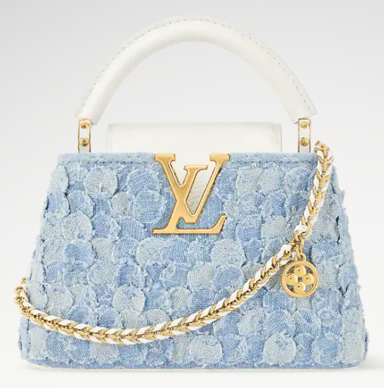 Louis Vuitton Capucines Mini M28305 Blue Denim