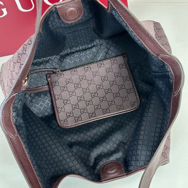 Gucci Giglio large tote bag 853971 Dark brown GG canvas Gucci Giglio large tote bag 853971 Dark brown GG canvas