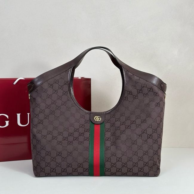 Gucci Giglio large tote bag 853971 Dark brown GG canvas Gucci Giglio large tote bag 853971 Dark brown GG canvas