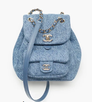CHANEL Small Backpack AS2908 Denim Blue