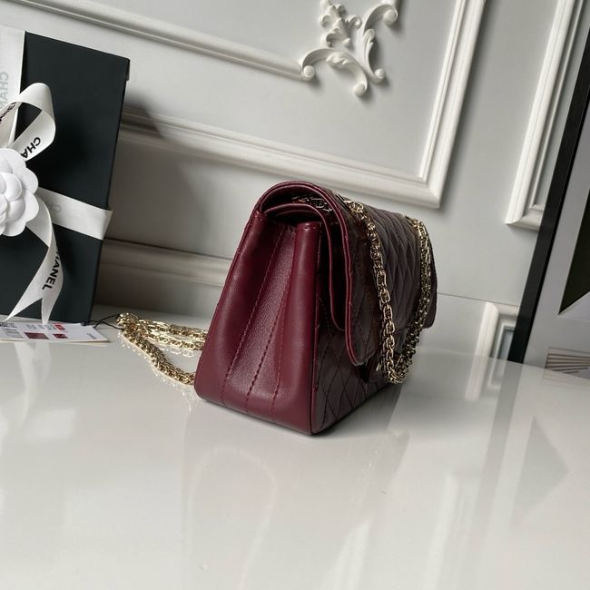 Chanel 2.55 Handbag A37586 Dark Burgundy