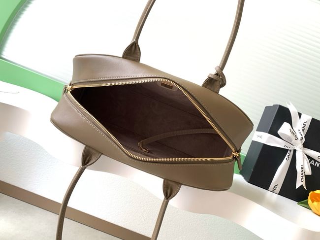 Chanel Large Bowling Bag AS6211 khaki