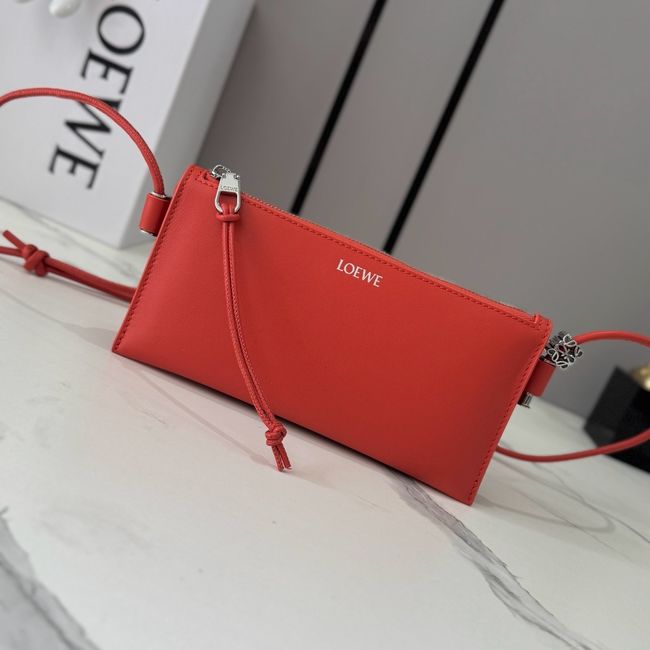 Loewe Leather Shoulder Bag 262544 red