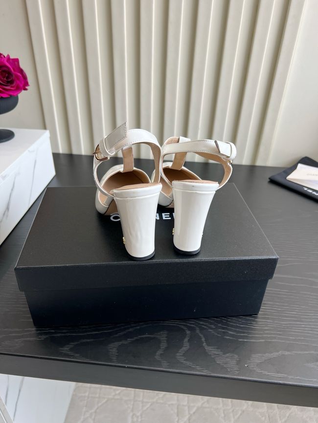 Chanel Lambskin Mary Janes high heels 8.5CM 64104-1