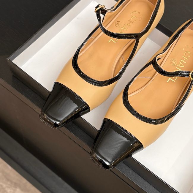 Chanel Lambskin Mary Janes high heels 8.5CM 64105-2