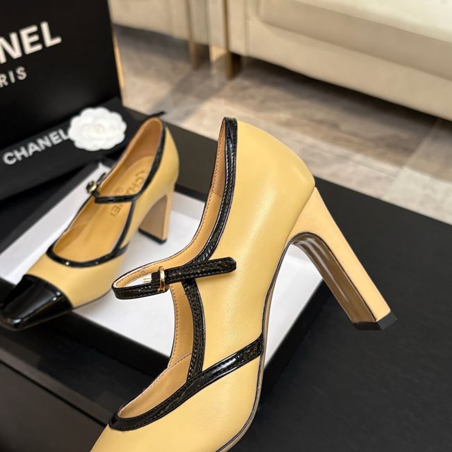Chanel Lambskin Mary Janes high heels 8.5CM 64105-2