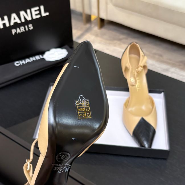Chanel Lambskin Mary Janes high heels 8.5CM  G47287-2