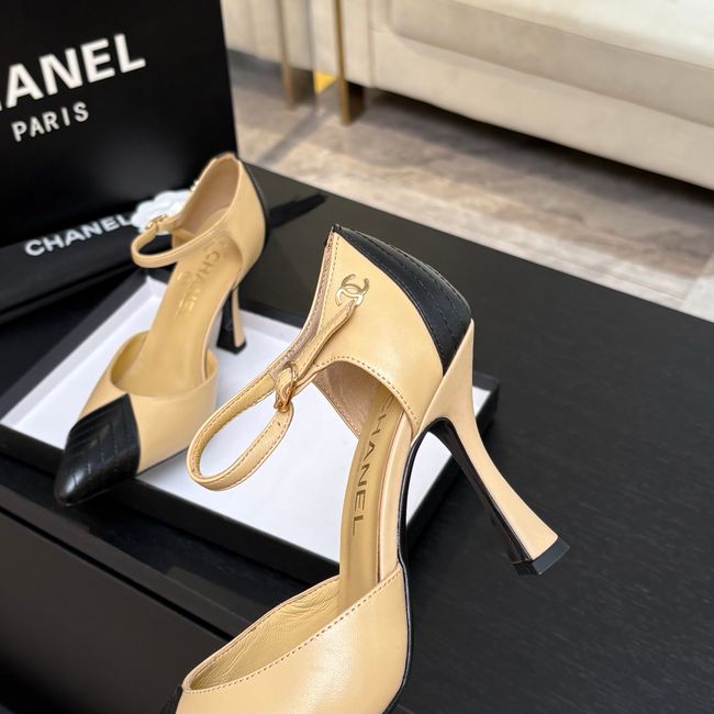 Chanel Lambskin Mary Janes high heels 8.5CM  G47287-2
