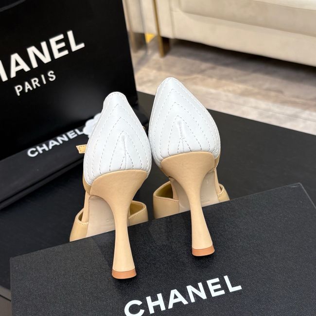 Chanel Lambskin Mary Janes high heels 8.5CM G47287-3