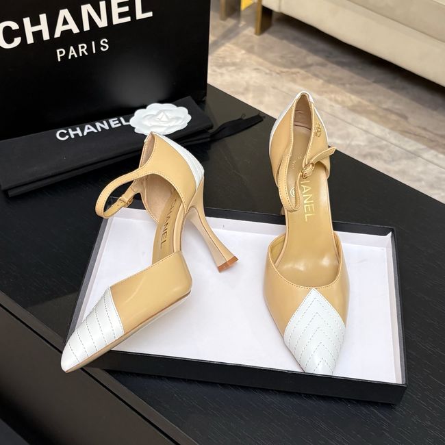 Chanel Lambskin Mary Janes high heels 8.5CM G47287-3