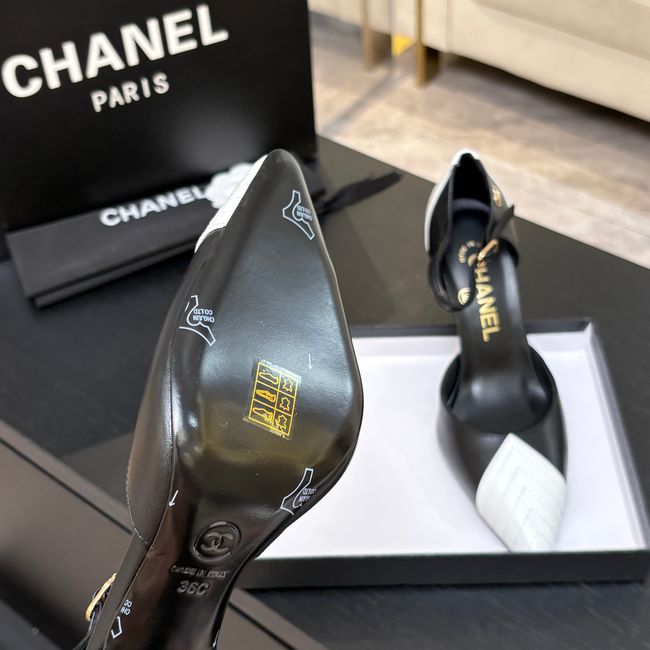 Chanel Lambskin Mary Janes high heels 8.5CM G47287-4