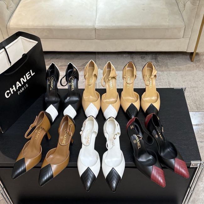 Chanel Lambskin Mary Janes high heels 8.5CM G47287-4