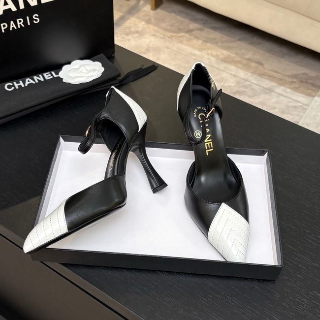 Chanel Lambskin Mary Janes high heels 8.5CM G47287-4