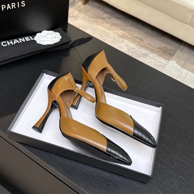 Chanel Lambskin Mary Janes high heels 8.5CM G47287-5