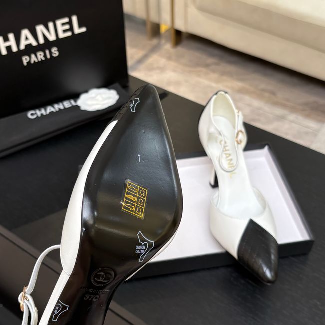 Chanel Lambskin Mary Janes high heels 8.5CM G47287-6