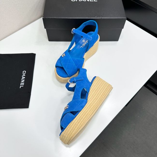 Chanel Sandals Suede Calfskin 64108-1