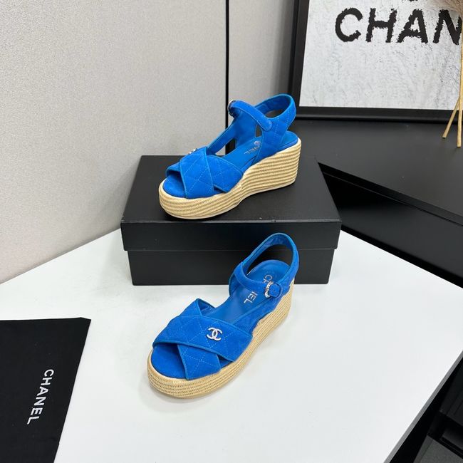 Chanel Sandals Suede Calfskin 64108-1