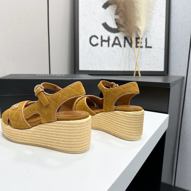 Chanel Sandals Suede Calfskin 64108-3