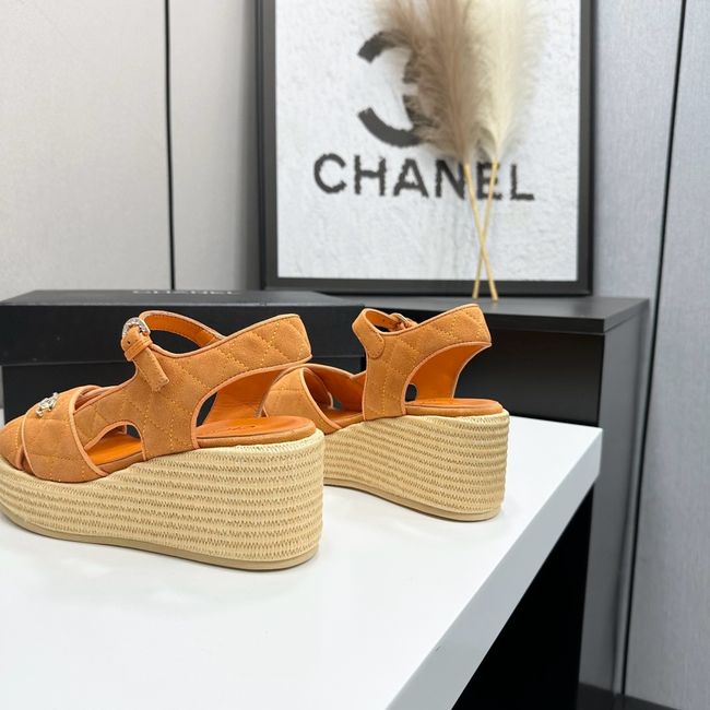 Chanel Sandals Suede Calfskin 64108-5