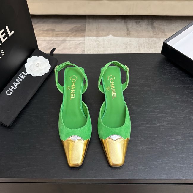 Chanel Slingbacks Suede 64106-1