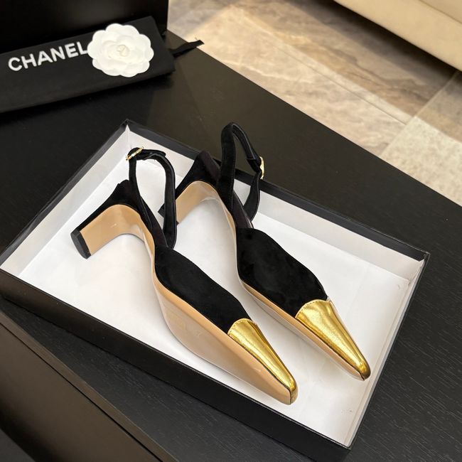 Chanel Slingbacks Suede 64106-4