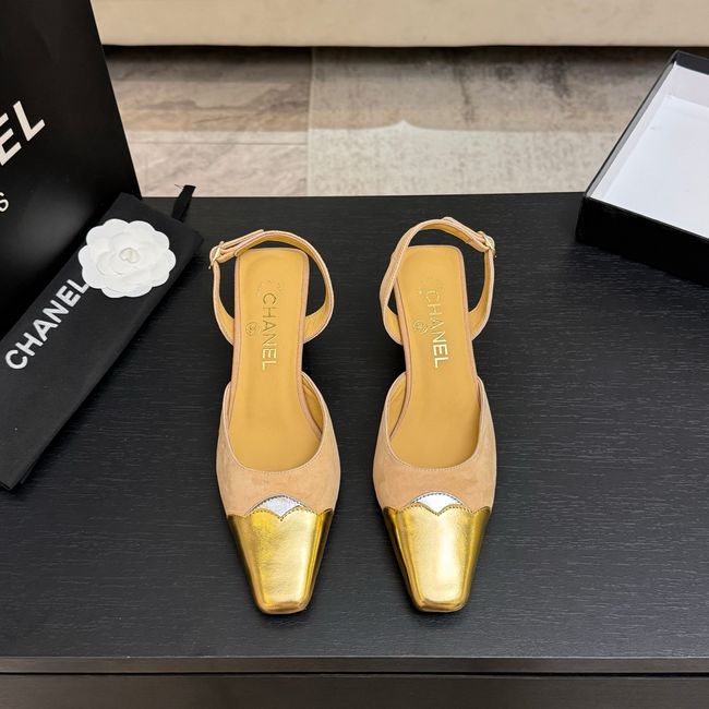 Chanel Slingbacks Suede 64106-5