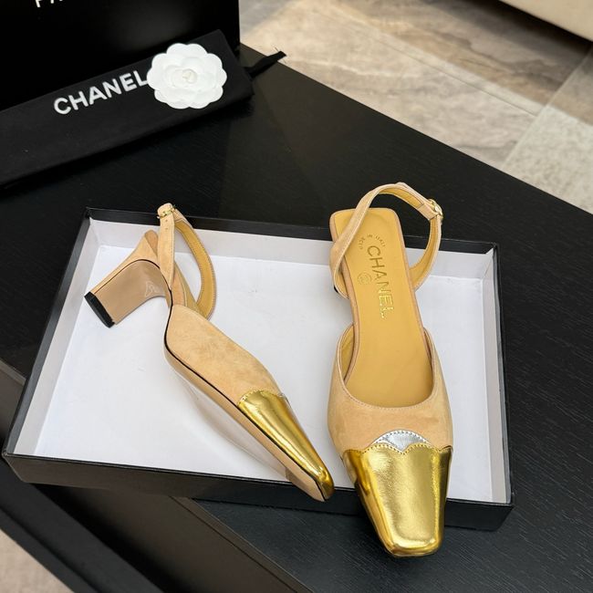 Chanel Slingbacks Suede 64106-5