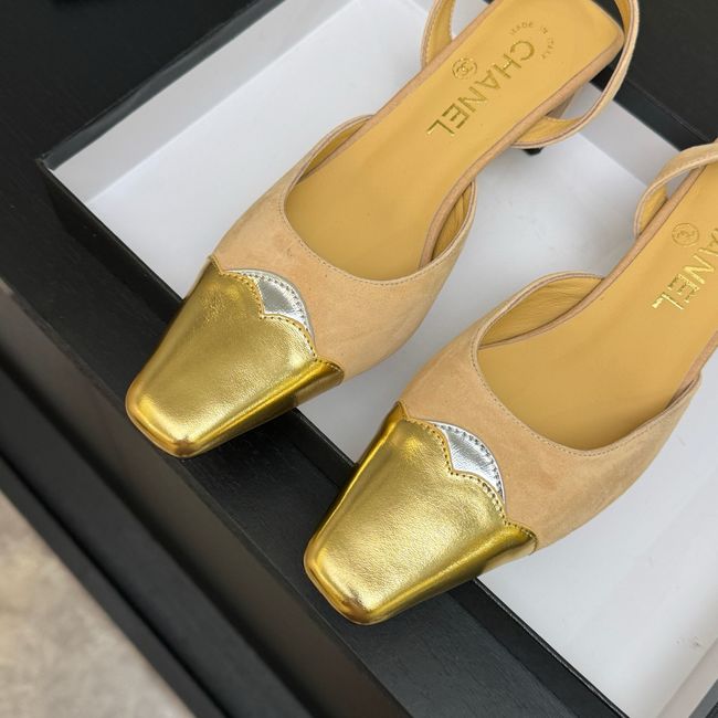 Chanel Slingbacks Suede 64106-5