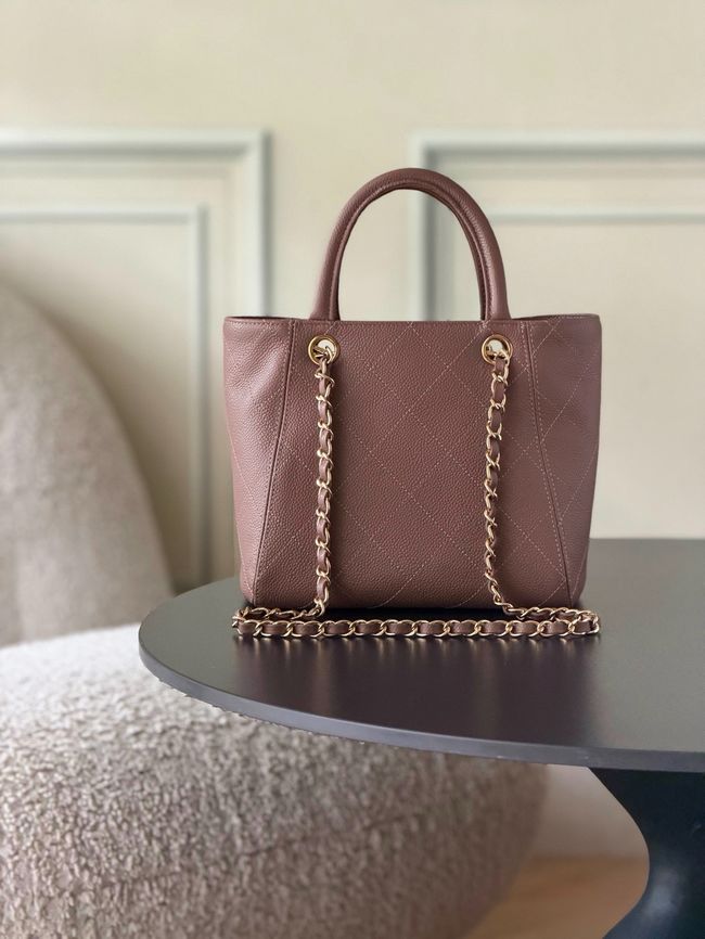 Chanel Small Shopping Bag AS6025 Dark pink