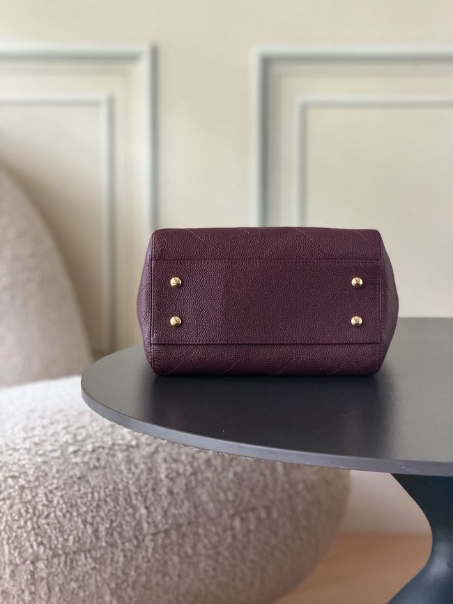 Chanel Small Shopping Bag AS6025 Burgundy
