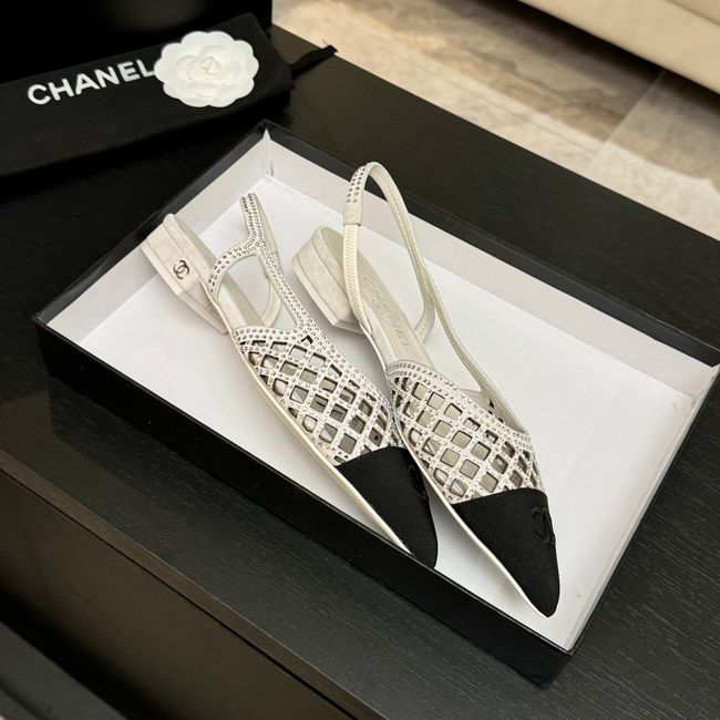 Chanel Slingbacks Lambskin 64110-1