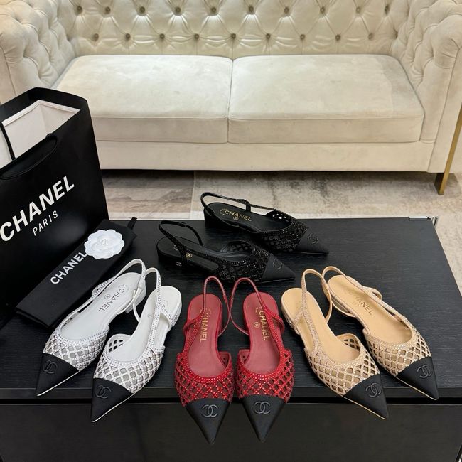 Chanel Slingbacks Lambskin 64110-2