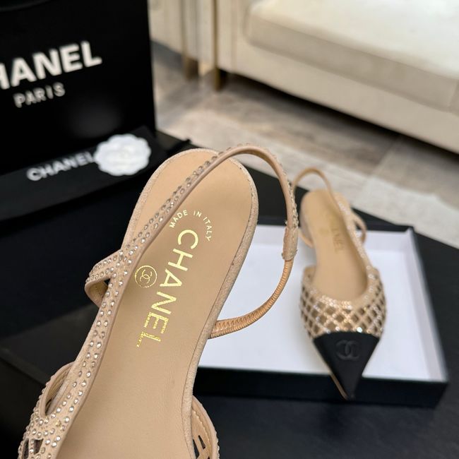 Chanel Slingbacks Lambskin 64110-4