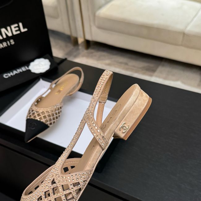 Chanel Slingbacks Lambskin 64110-4