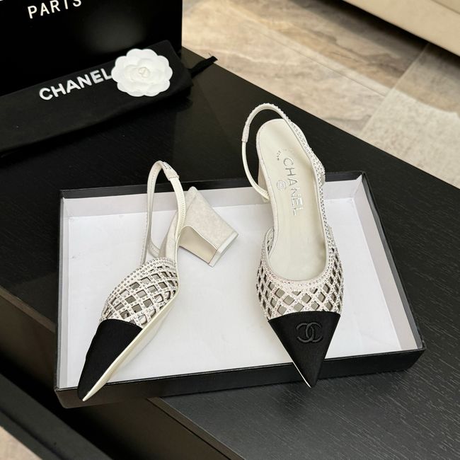Chanel Slingbacks Lambskin 64111-1