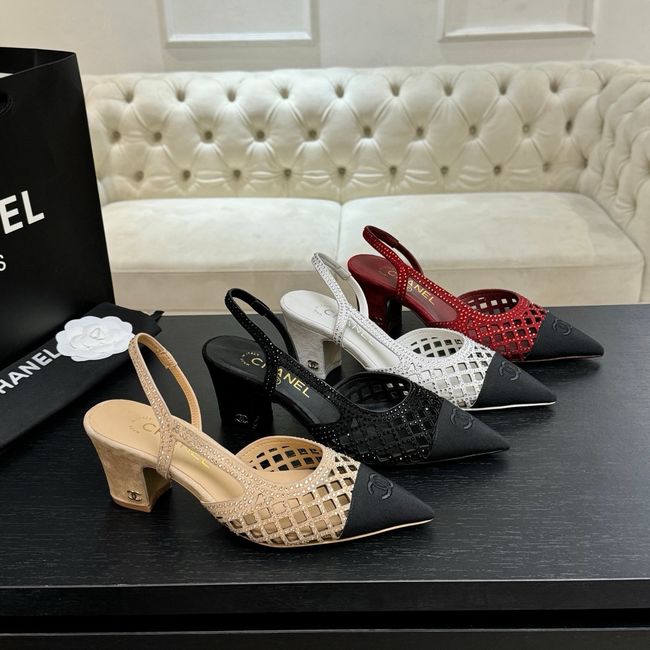 Chanel Slingbacks Lambskin 64111-2