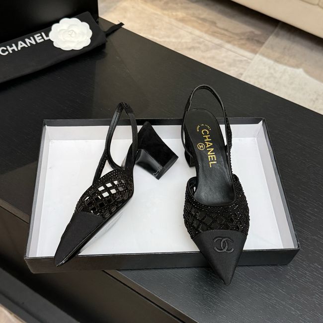 Chanel Slingbacks Lambskin 64111-3