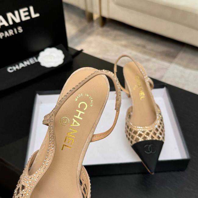 Chanel Slingbacks Lambskin 64111-4