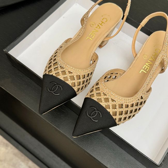 Chanel Slingbacks Lambskin 64111-4