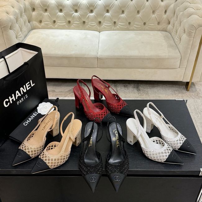 Chanel Slingbacks Lambskin 64112-1